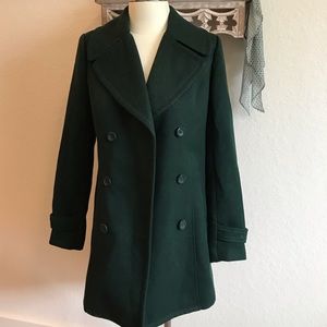 Forever 21 hunter green pea coat!